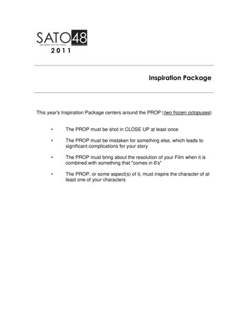 SATO48-2011 Inspiration Package